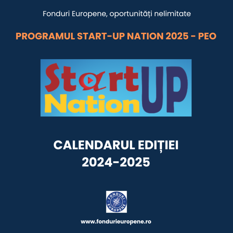 Când începe Start Up Nation 2024-2025?
